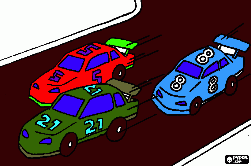 autos para colorear