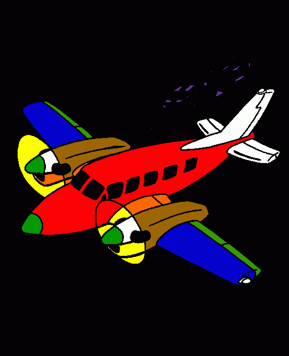 avion supersonico para colorear