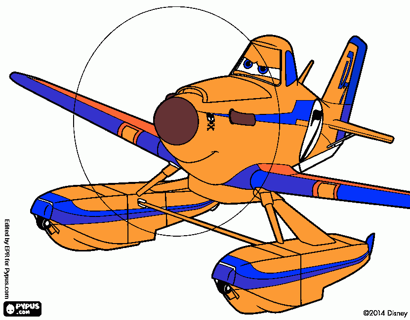 Aviones 1 para colorear
