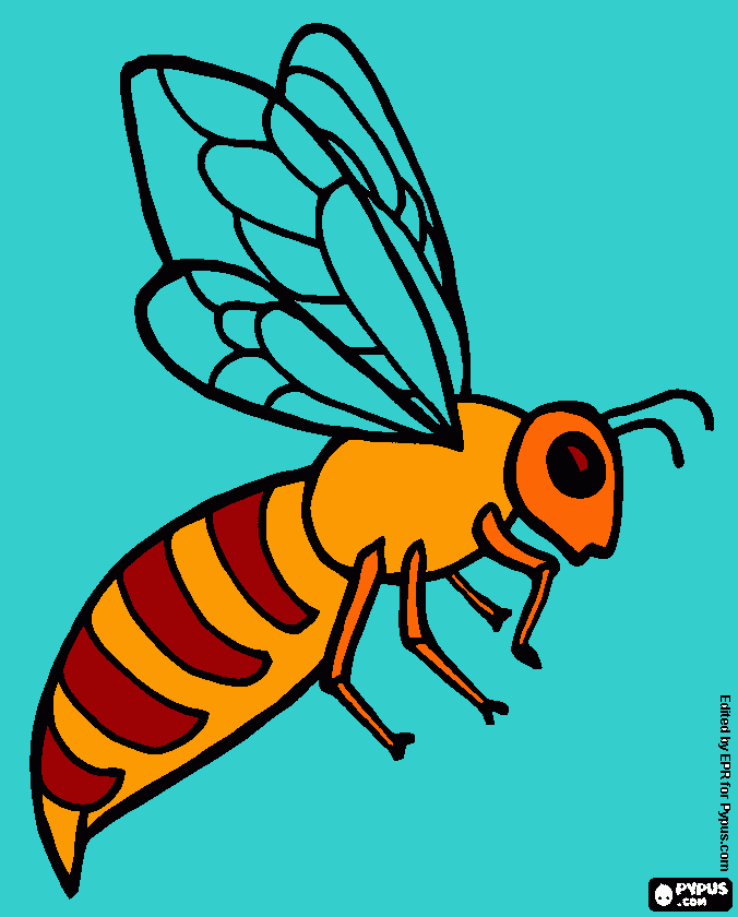 avispones para colorear