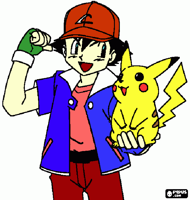 axipikaxu para colorear