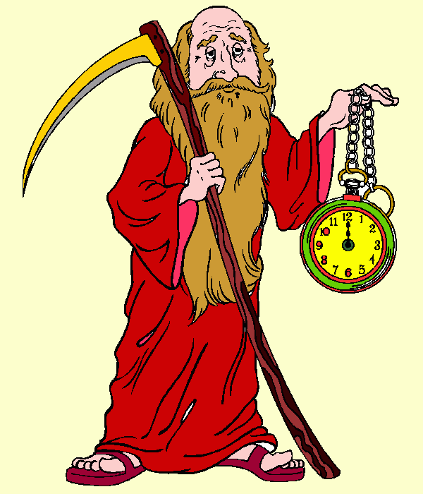 Año viejo para colorear