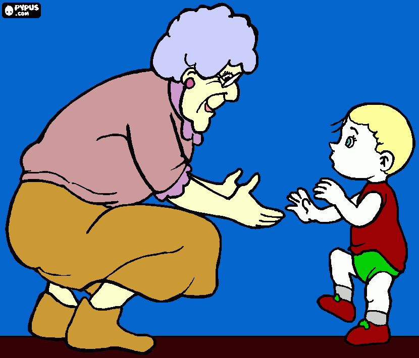 baby's first steps para colorear