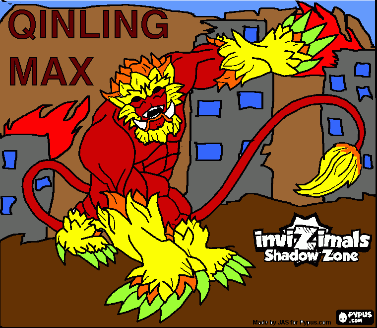 bacan quinlig max destruyendo la ciudad para colorear