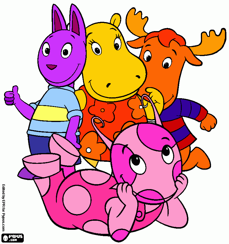 Backyardigans sin Pablo para colorear