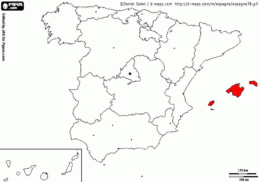 baleares para colorear