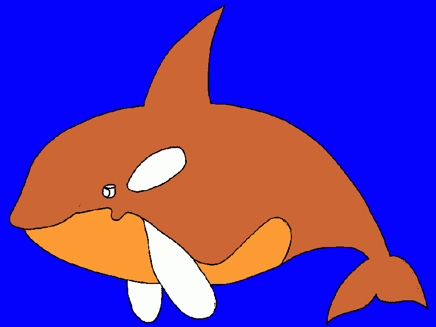 ballena azul para colorear