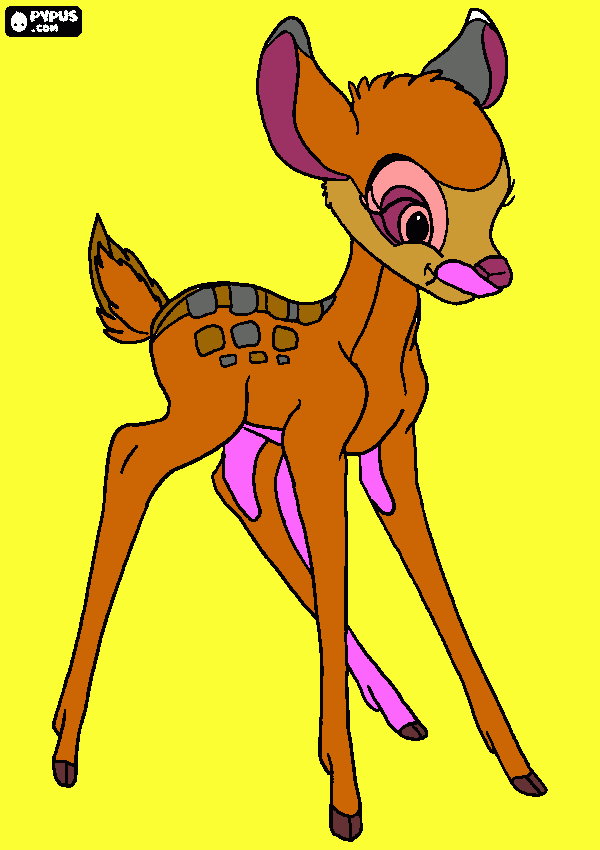 bambi 1 para colorear