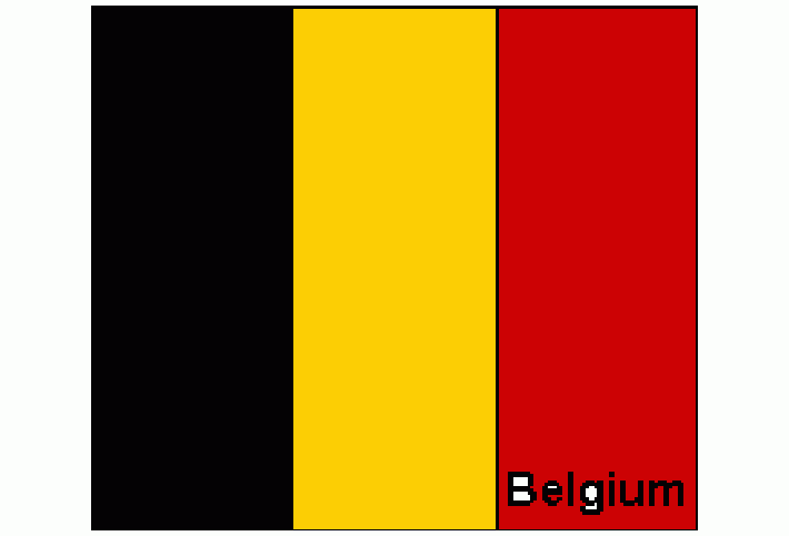 bandera belgica para colorear