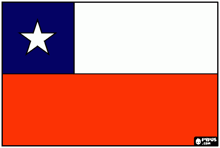 BANDeRA-CHILe para colorear