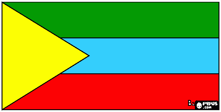 bandera colegio para colorear