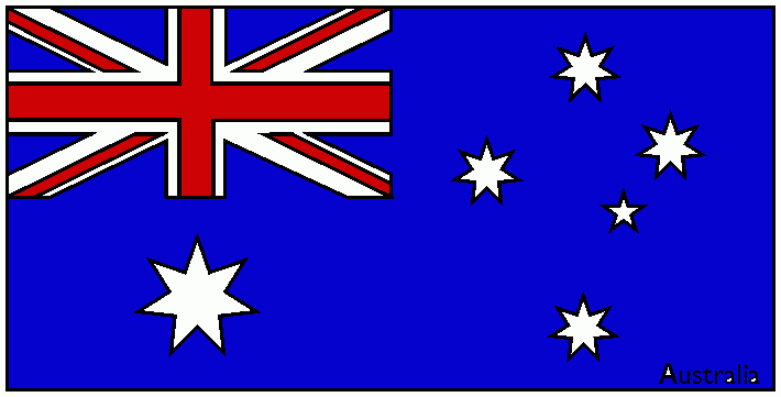 bandera de australia para colorear