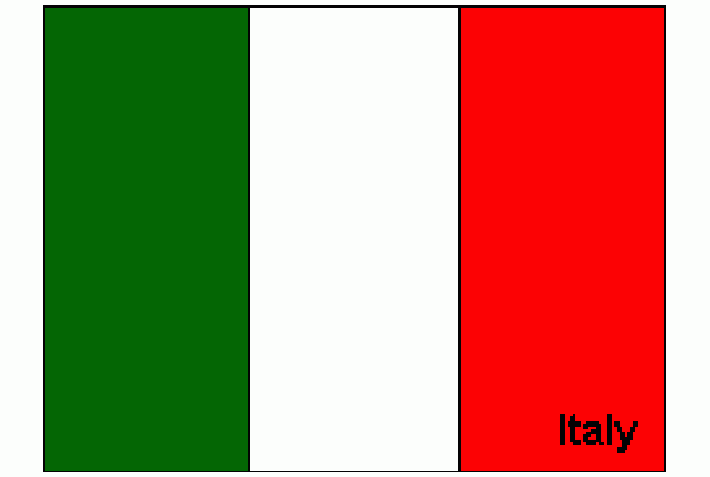 bandera de italia para colorear