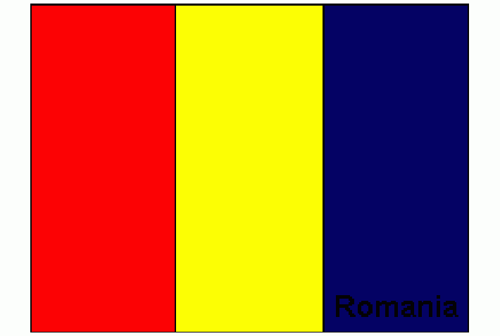 bandera de Rumania para colorear