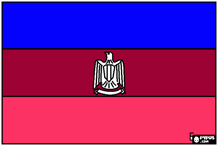 bandera egipto para colorear