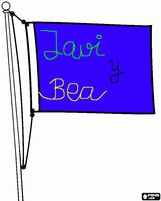 bandera granja para colorear