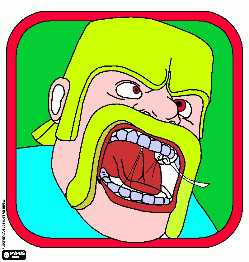 Barbaro Clash para colorear
