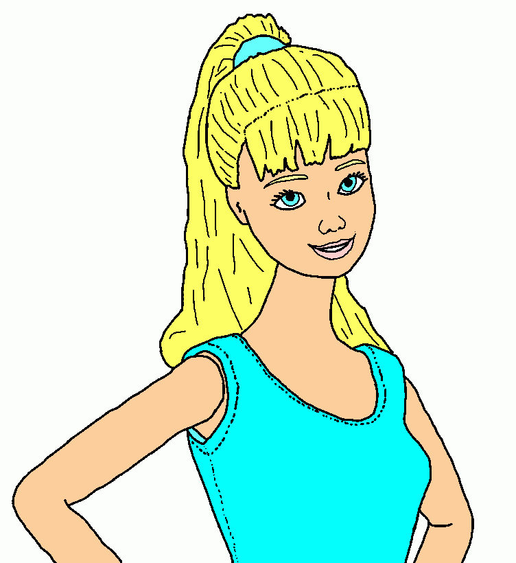 barby para colorear