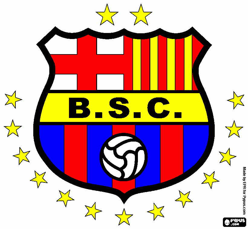 Barcelona sc para colorear
