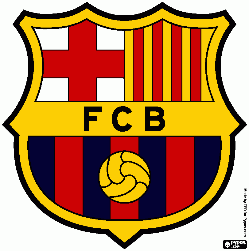 barcelona para colorear