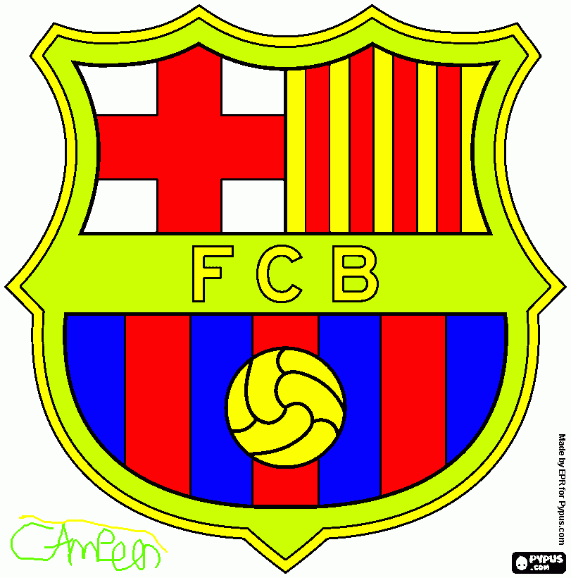barcelonacampeon para colorear