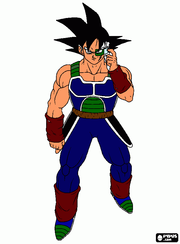 bardock el primer saijajin y el padre de goku para colorear