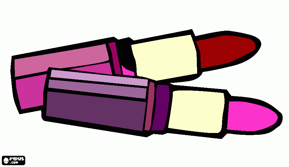 barra labios para colorear