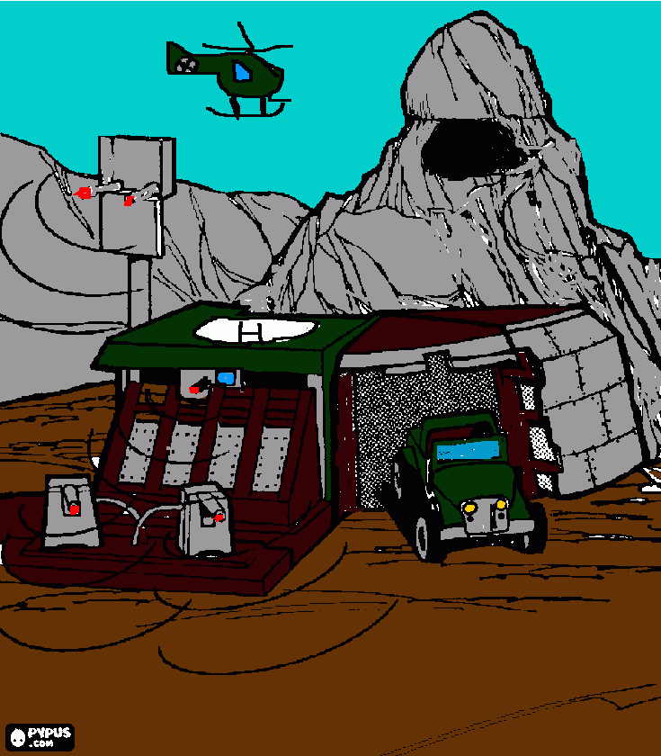 base militar para colorear