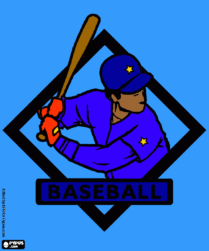 baseball para colorear