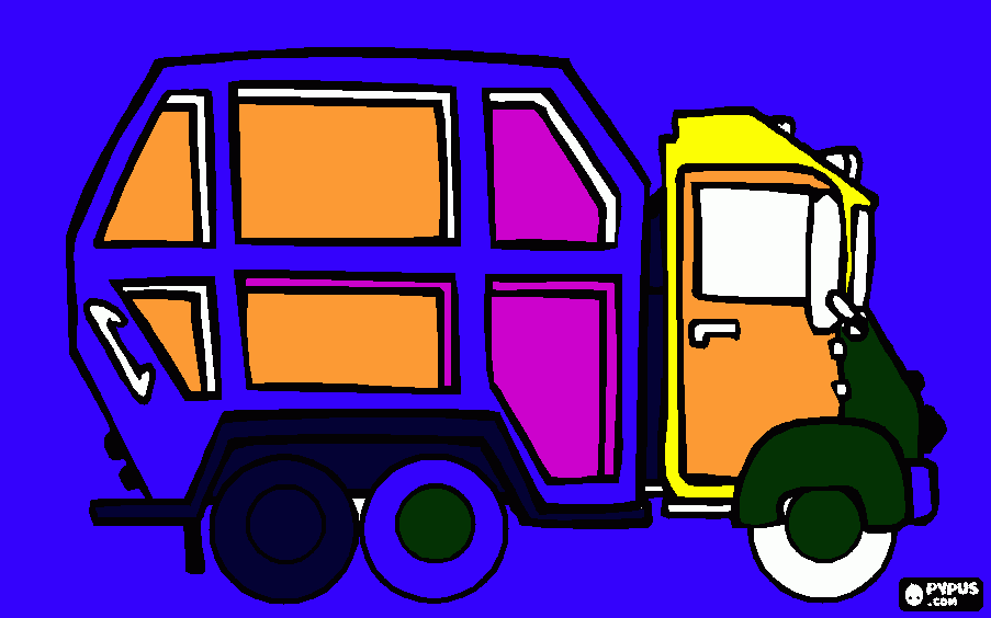 basura para colorear