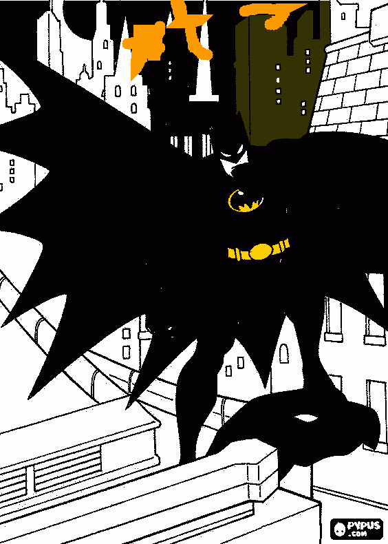 batman el caballro para colorear