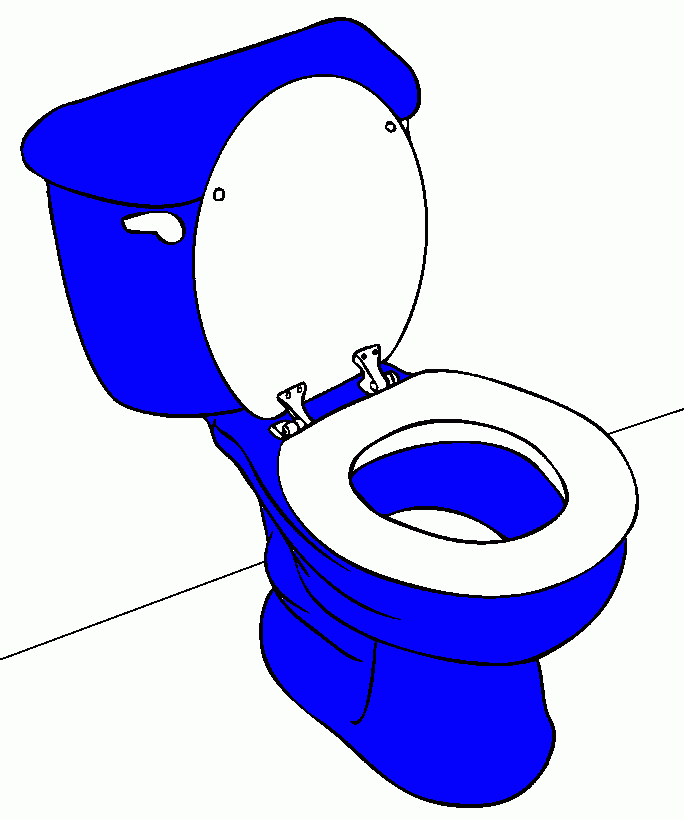 baño para colorear