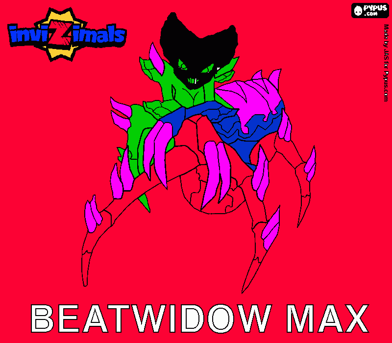 beatwidow max para colorear