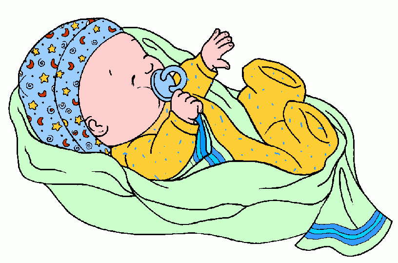 bebe acostado para colorear