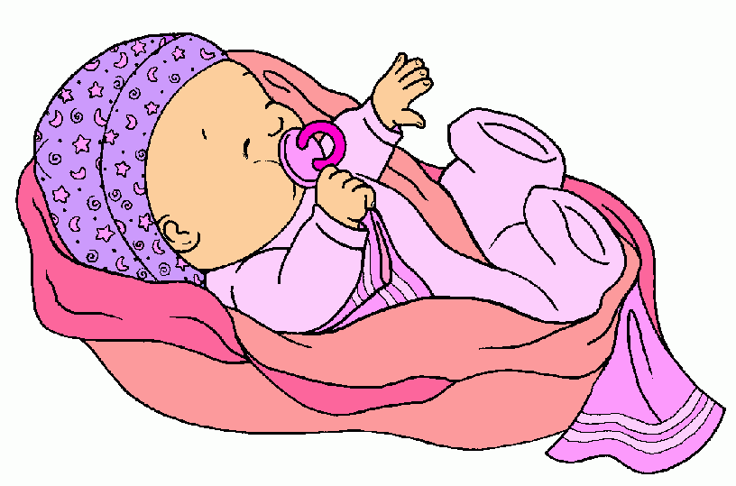 bebe durmiendo para colorear