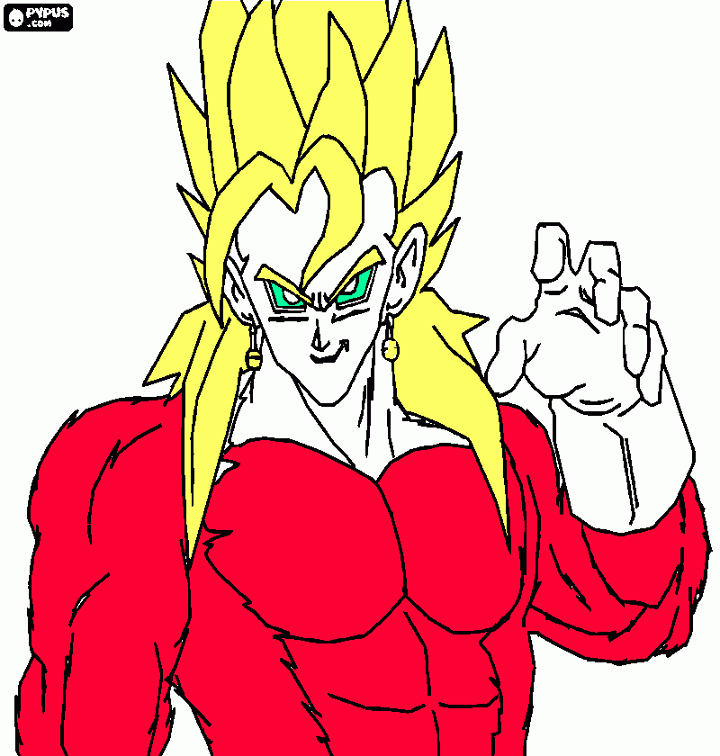 begeku fase 4 Dragon Ball para colorear