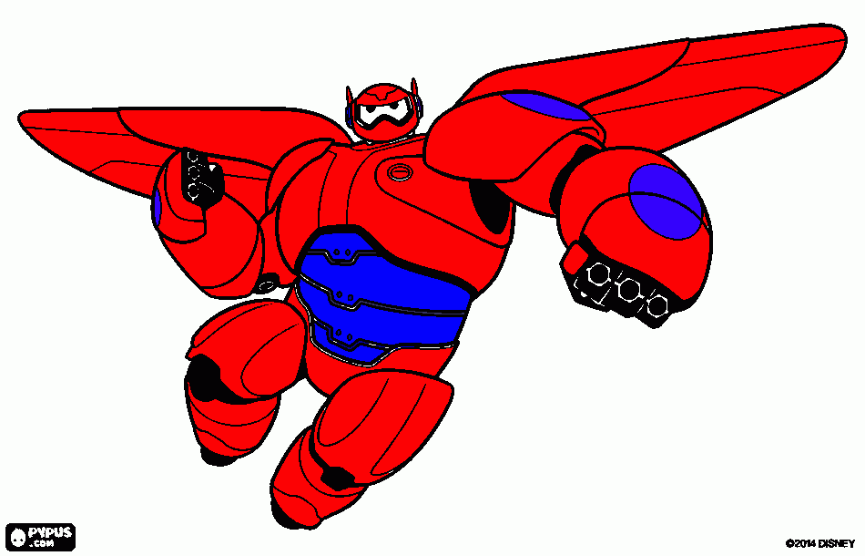 BEIMAX para colorear