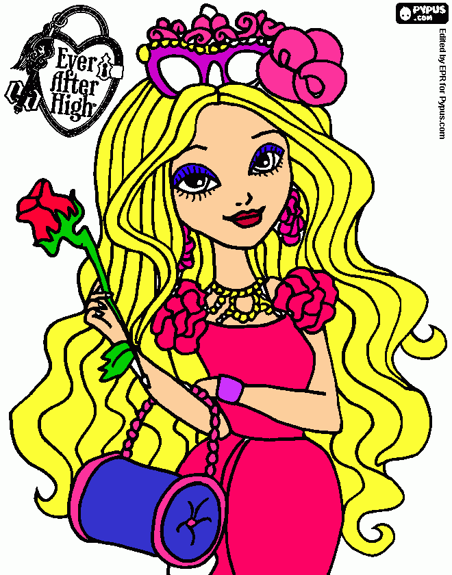 bella y bonita para colorear