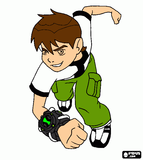 ben 10 clasico para colorear