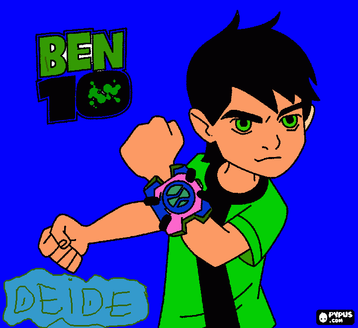 ben 10 dj para colorear