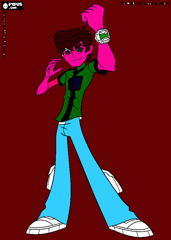 ben 10 raro para colorear