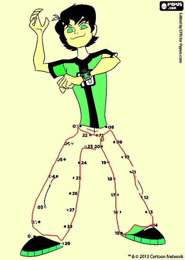 ben diego 2 para colorear