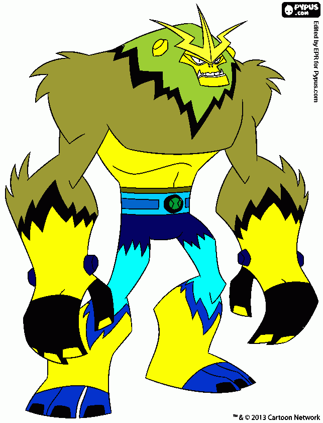 ben rayo para colorear