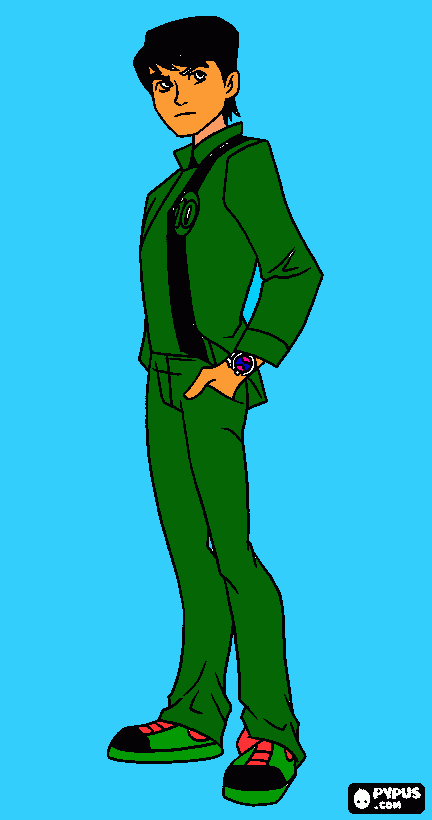 ben10 dj para colorear