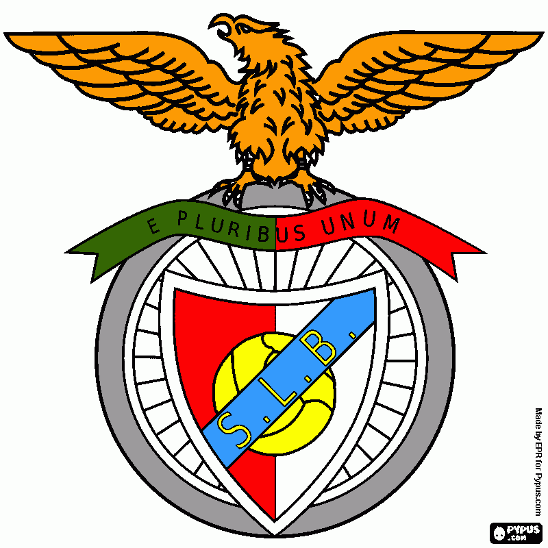 benfica para colorear