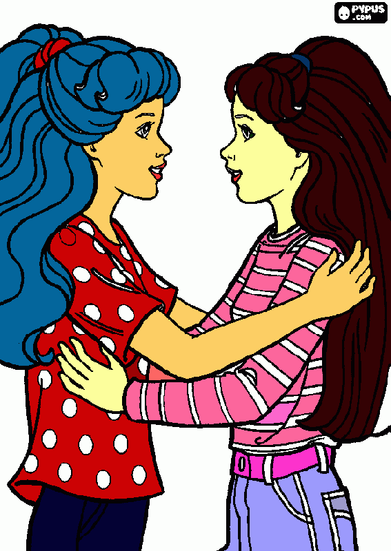 BEST FRIENDS FOREVER!!!! para colorear