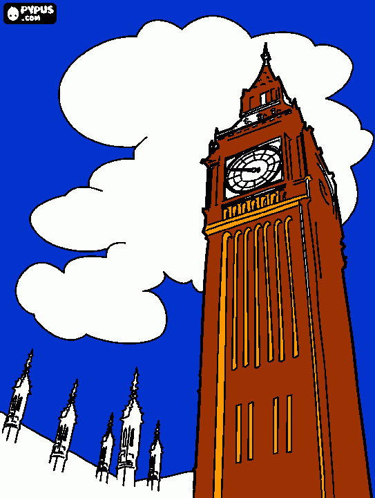 big ben para colorear