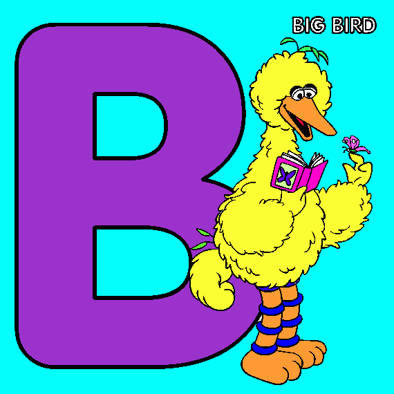 big bird para colorear