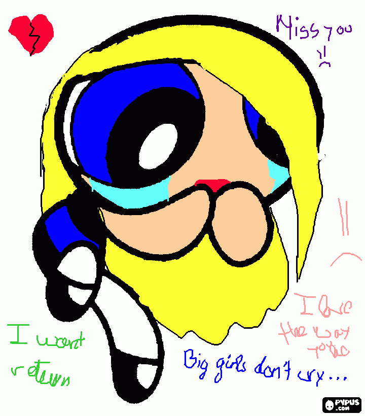 big girl don´t cry but para colorear