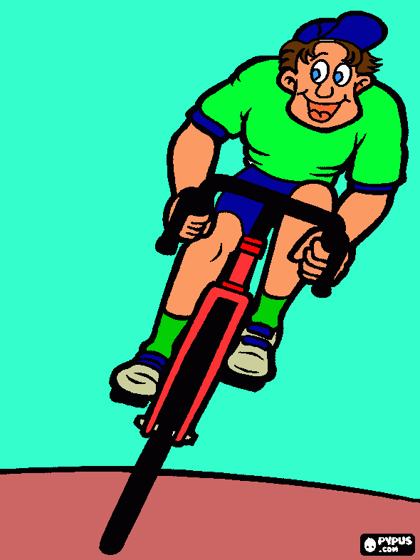 Bike para colorear